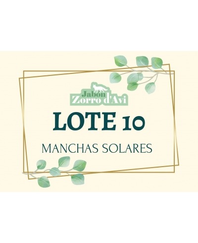 LOTE 10 - MANCHAS SOLARES MARCA ZORRO D´AVI