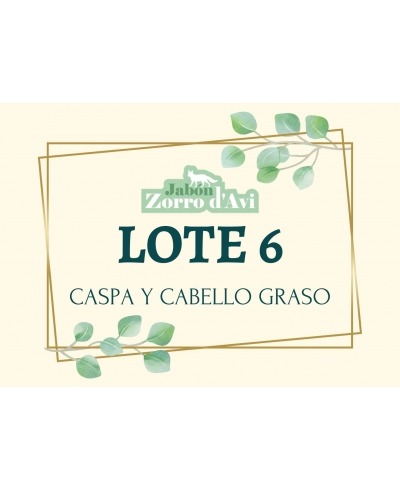 LOTE 6 - CASPA Y CABELLO GRASO MARCA ZORRO D´AVI