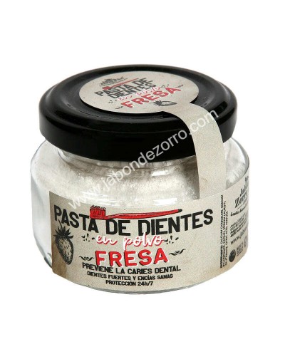 PASTA DE DIENTES EN POLVO DE FRESA